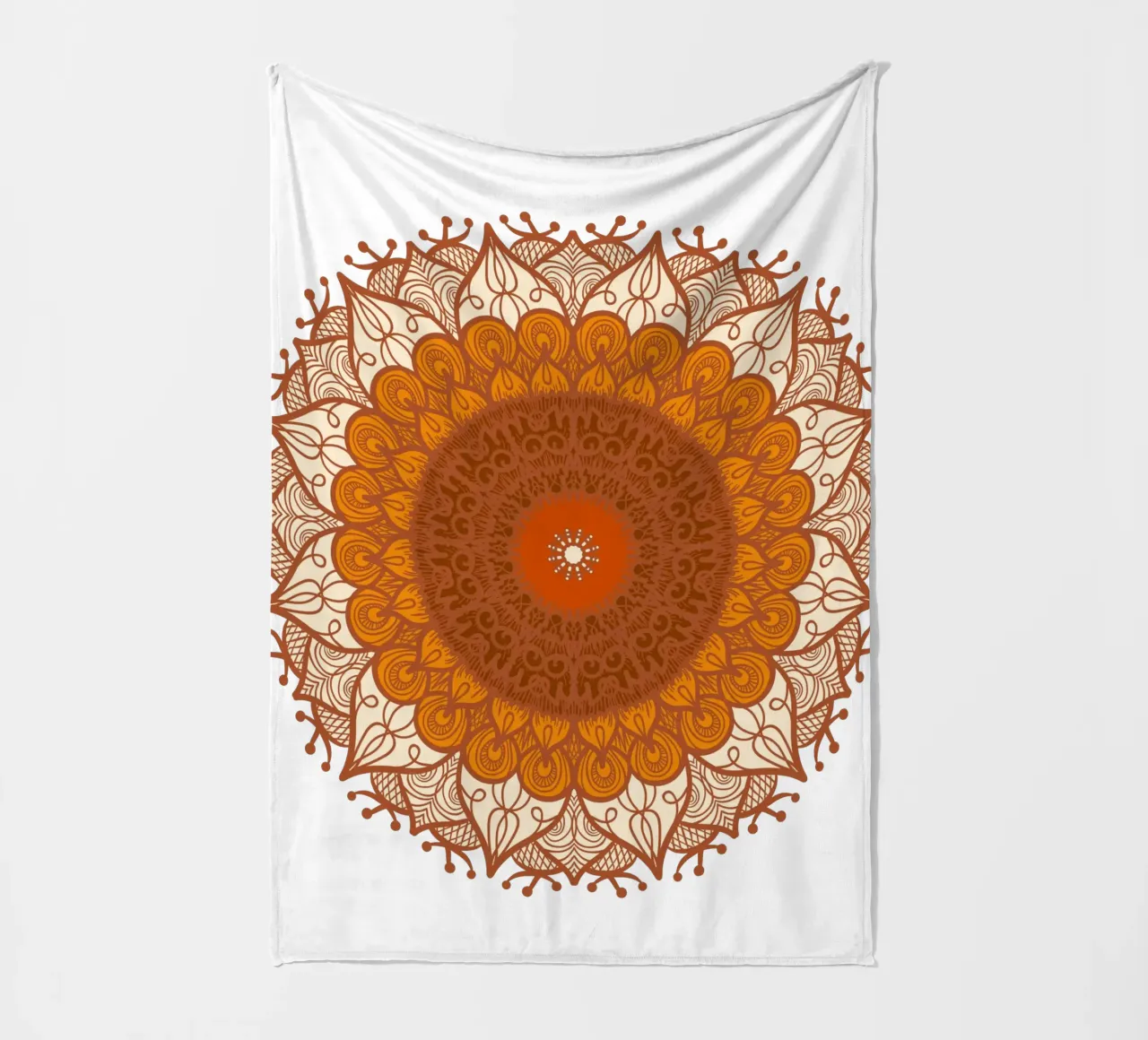 Mandala coloré plaid polaire de Spiritual Touch
