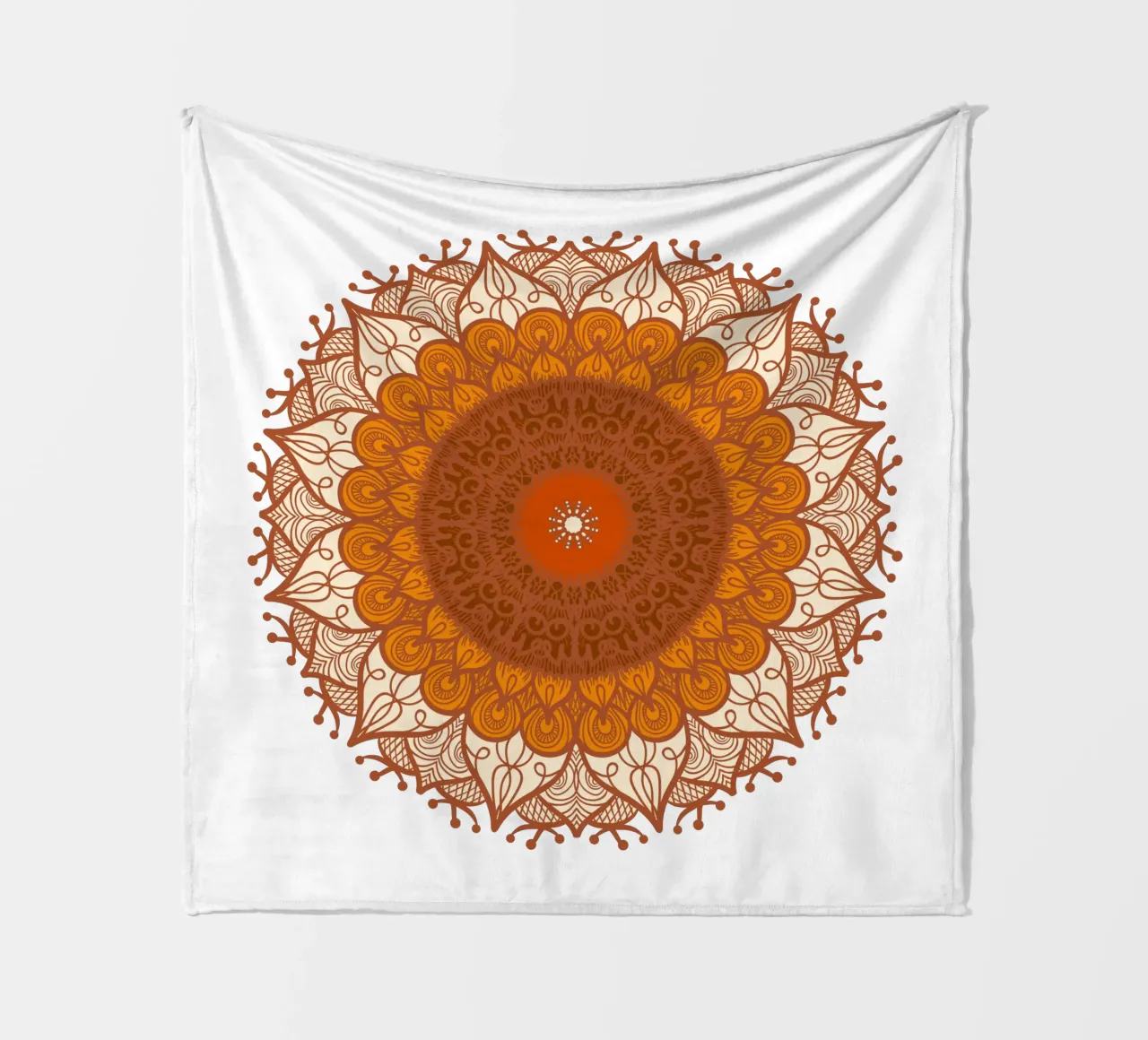 Mandala coloré plaid polaire de Spiritual Touch