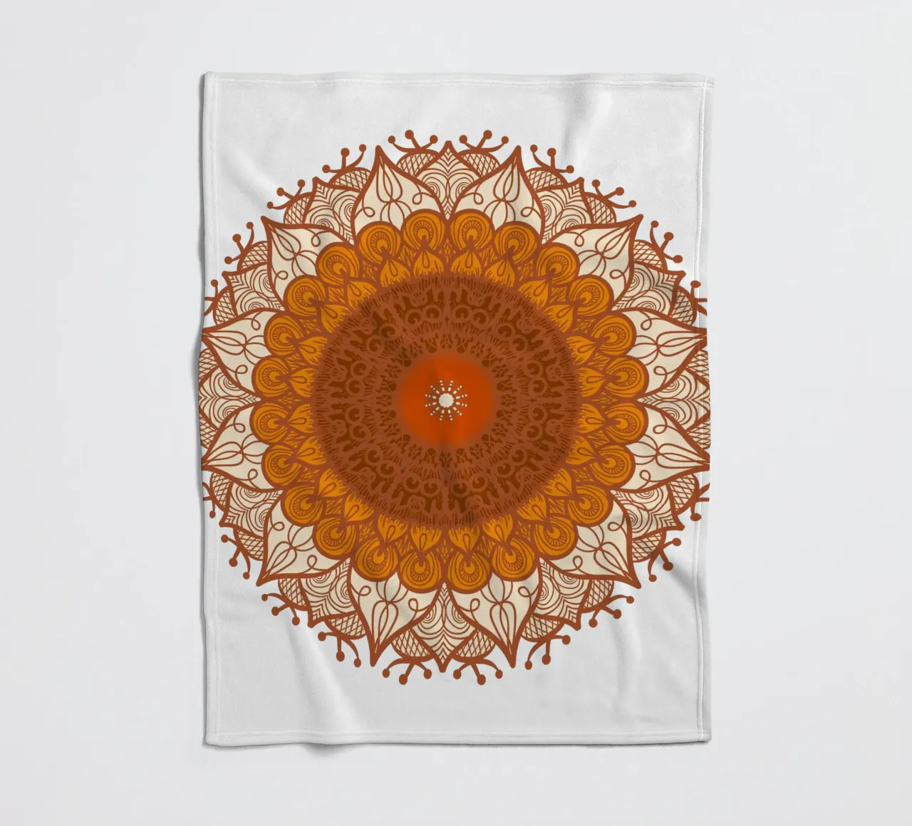 Mandala coloré plaid polaire de Spiritual Touch