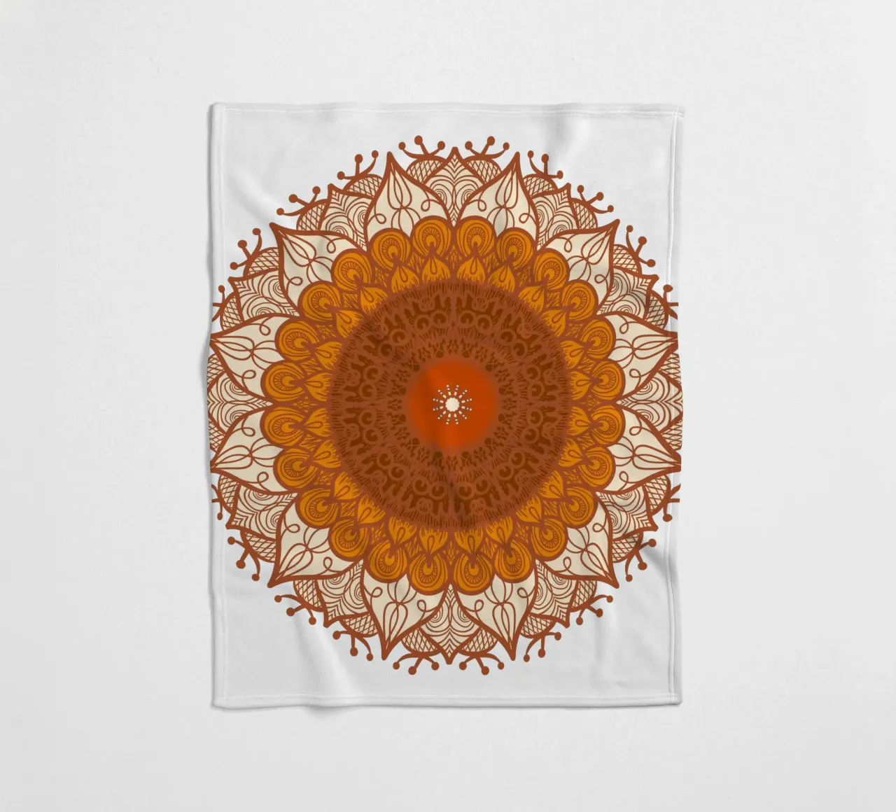 Mandala coloré plaid polaire de Spiritual Touch