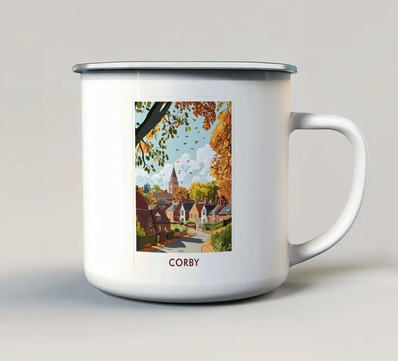 Corby City tazza in smalto da Travelstudio