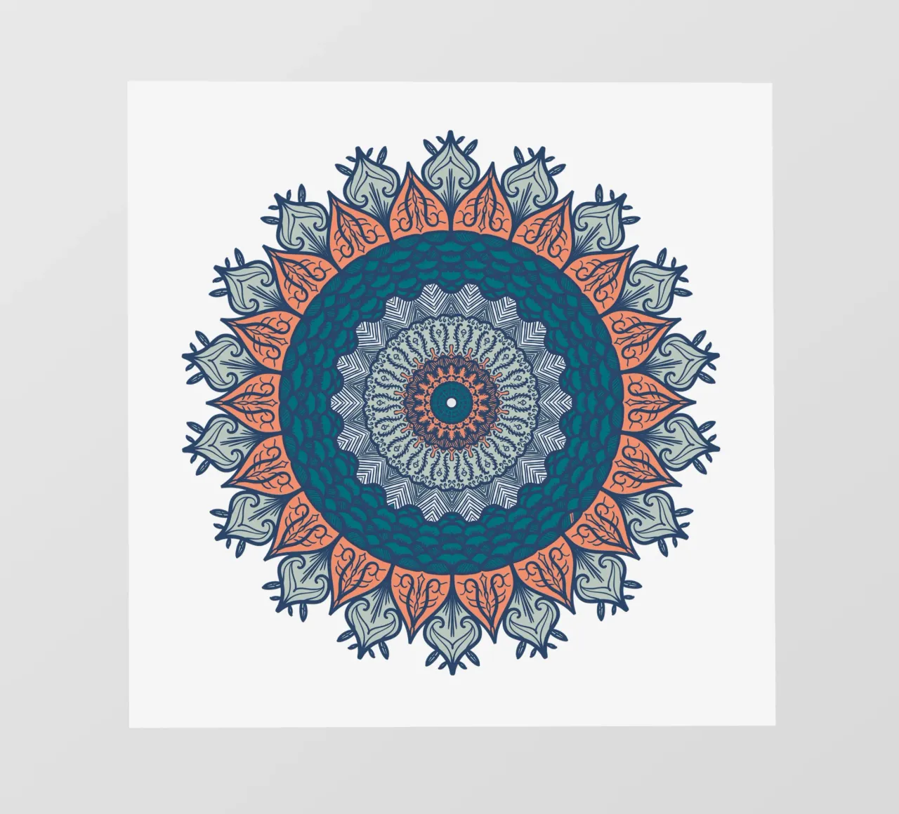 Mandala colorato telo in pvc da Spiritual Touch