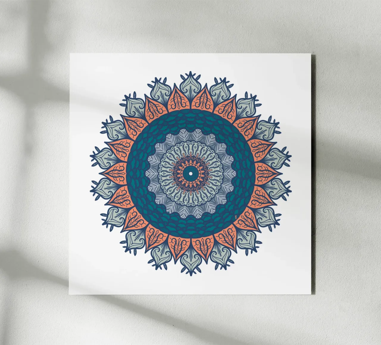 Mandala colorato alluminio dibond da Spiritual Touch