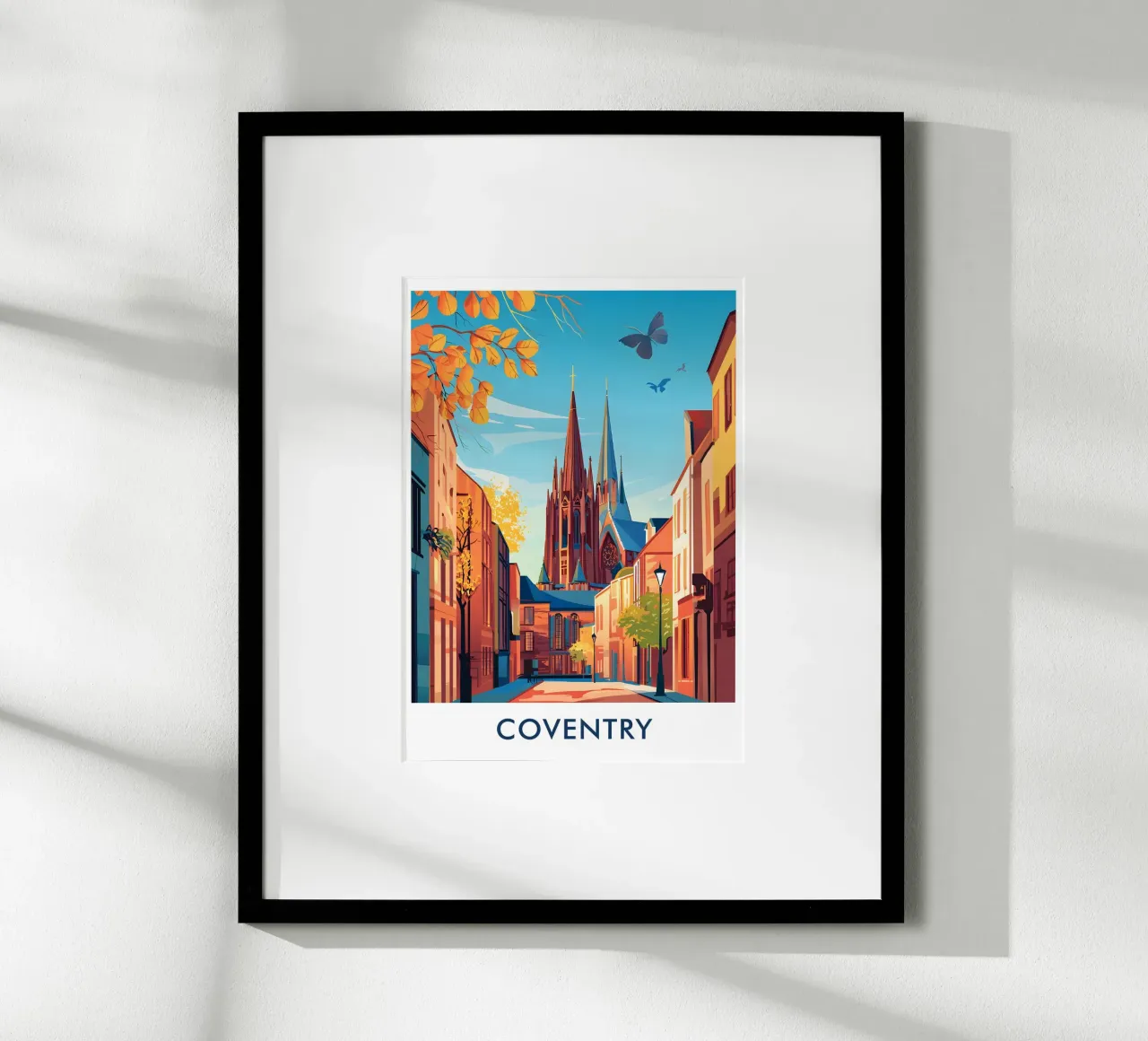 Coventry Cathedral in Coventry City England poster da Travelstudio
