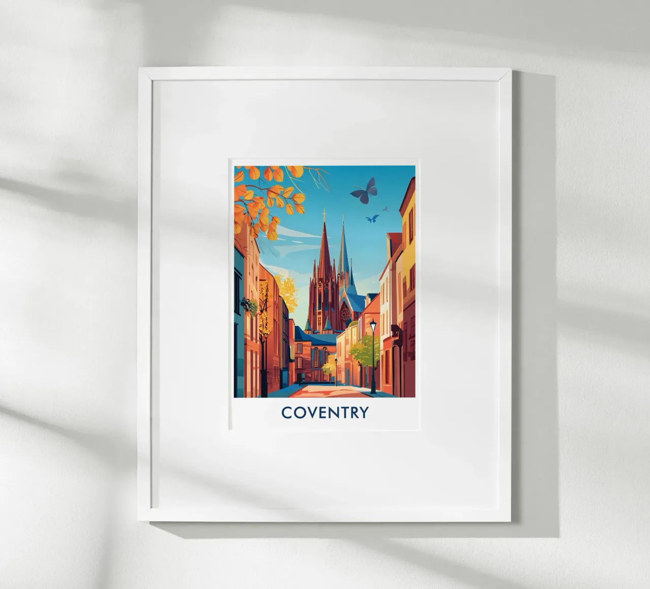 Coventry Cathedral in Coventry City England poster da Travelstudio