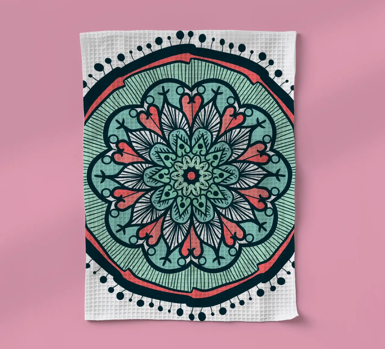 Mandala colorato canovaccio da cucina da Spiritual Touch
