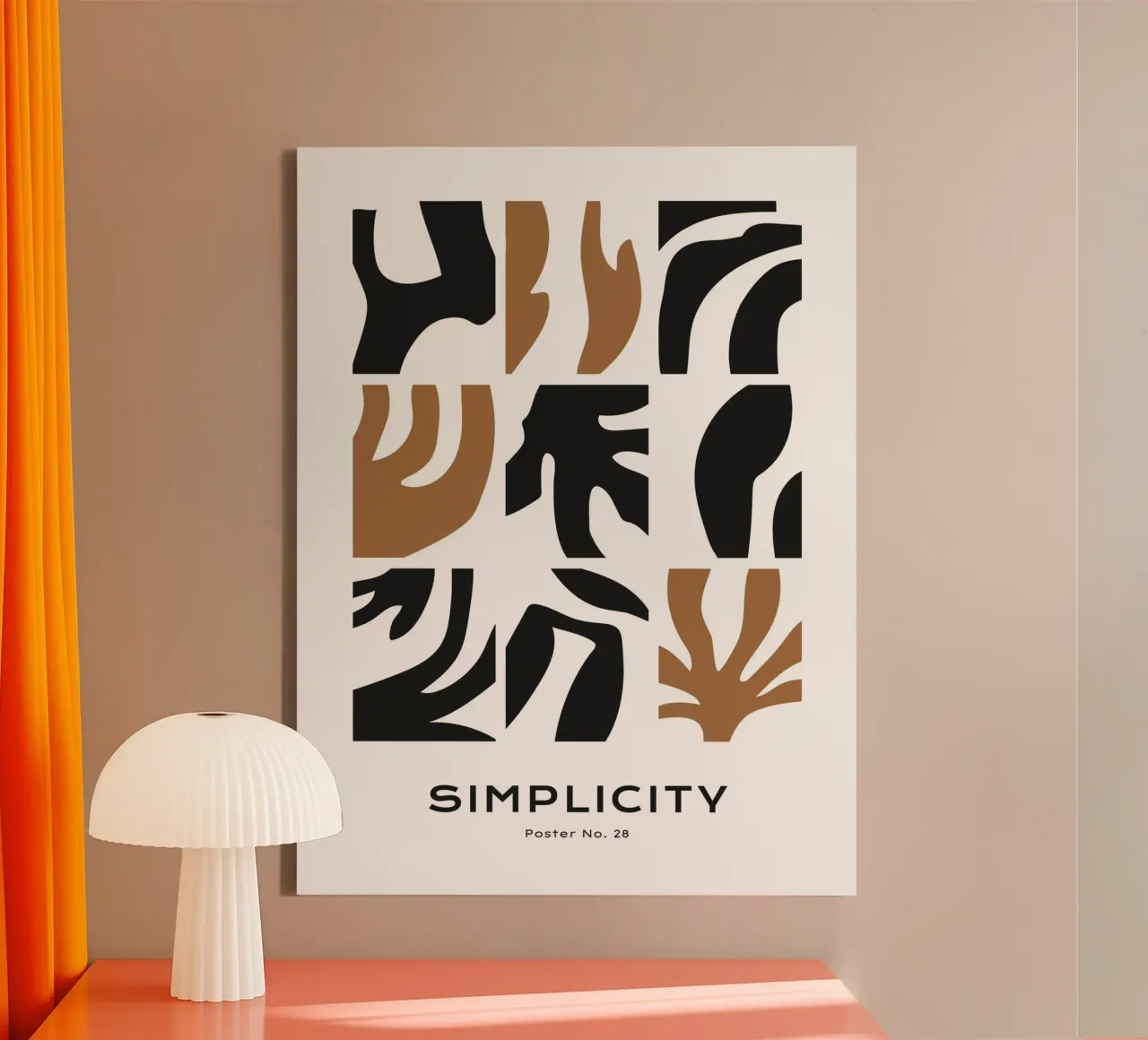 Simplicity No 03 tela con Cornice a cassetta da treechild