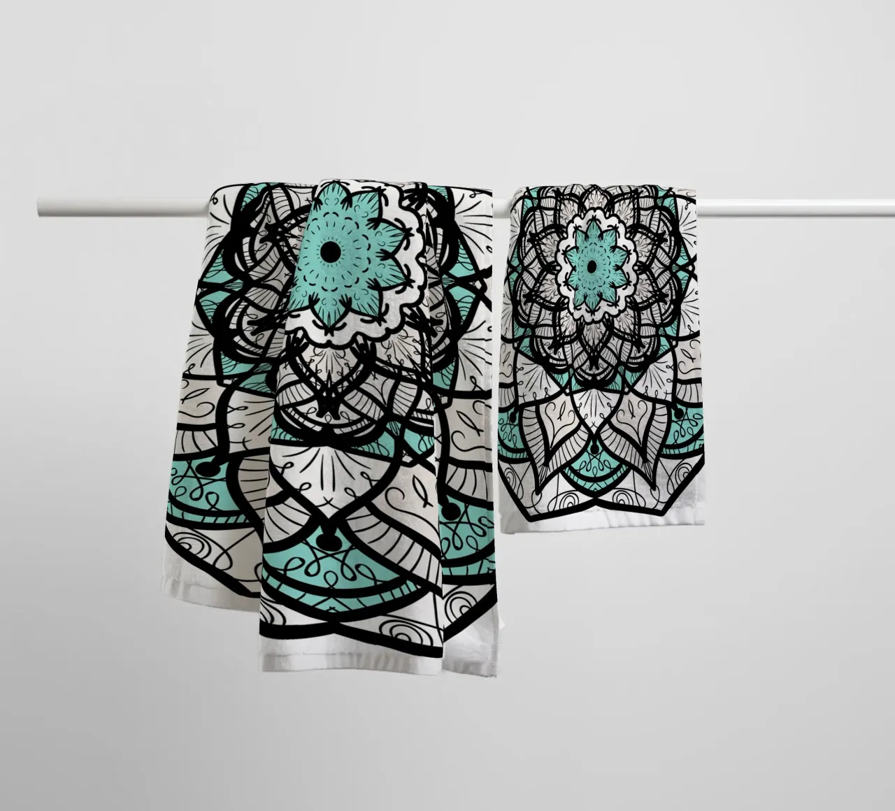 Mandala colorato asciugamano da bagno da Spiritual Touch