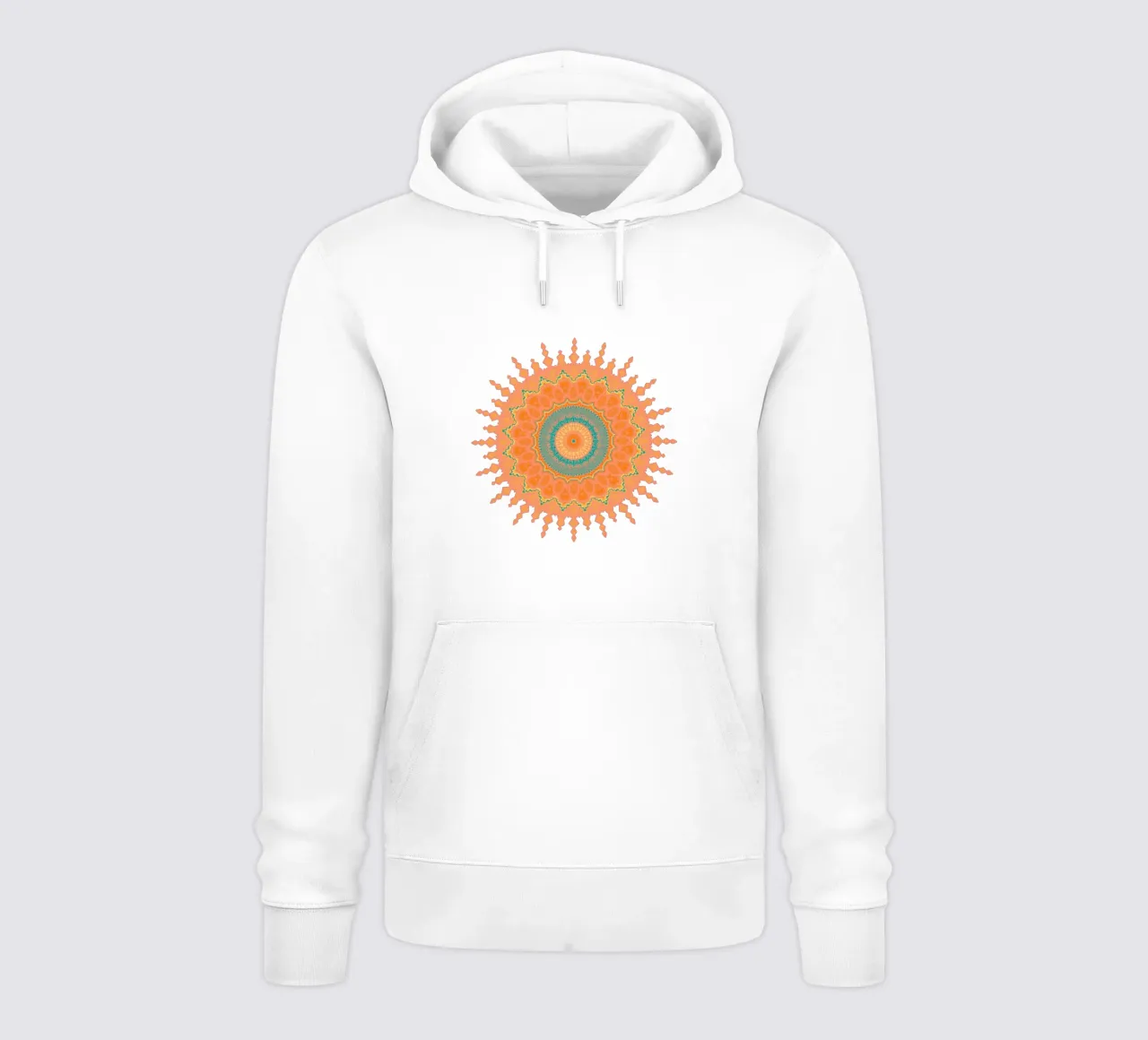Mandala colorato felpa con cappuccio da Spiritual Touch