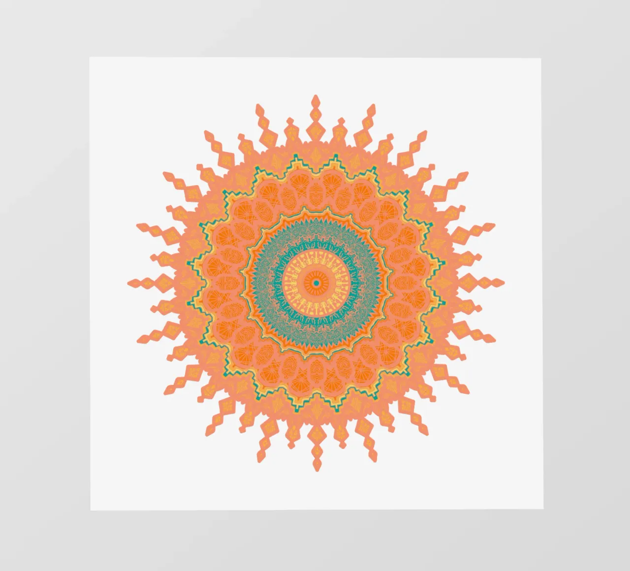 Mandala colorato telo in pvc da Spiritual Touch