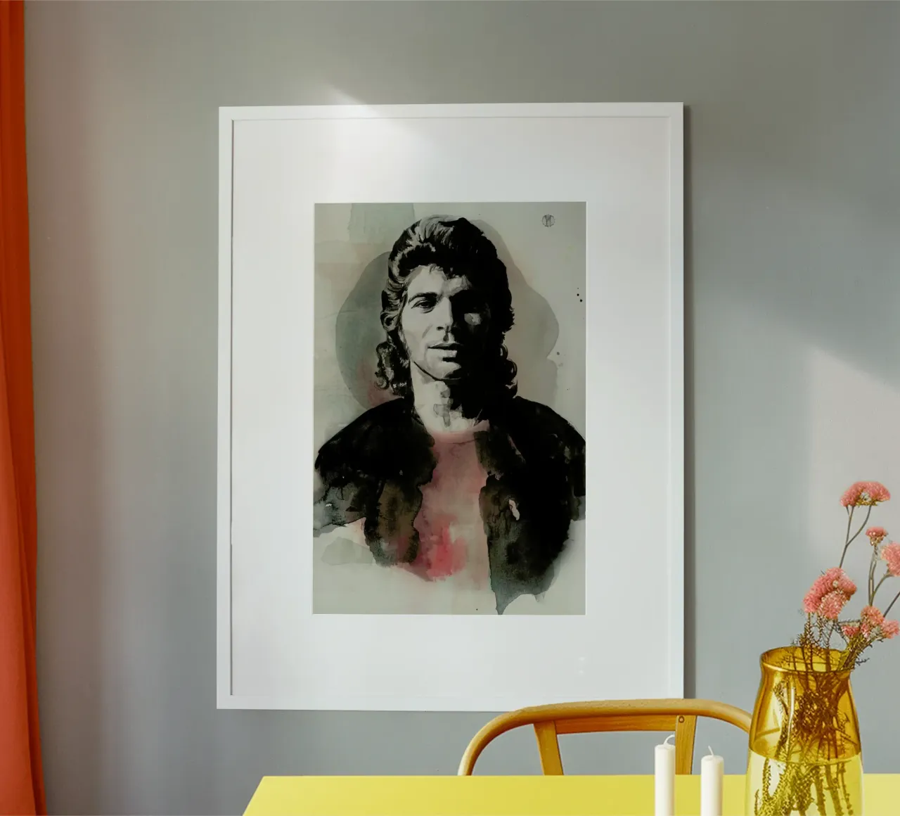 Camaron de la Isla poster con telaio in plastica da David Diehl