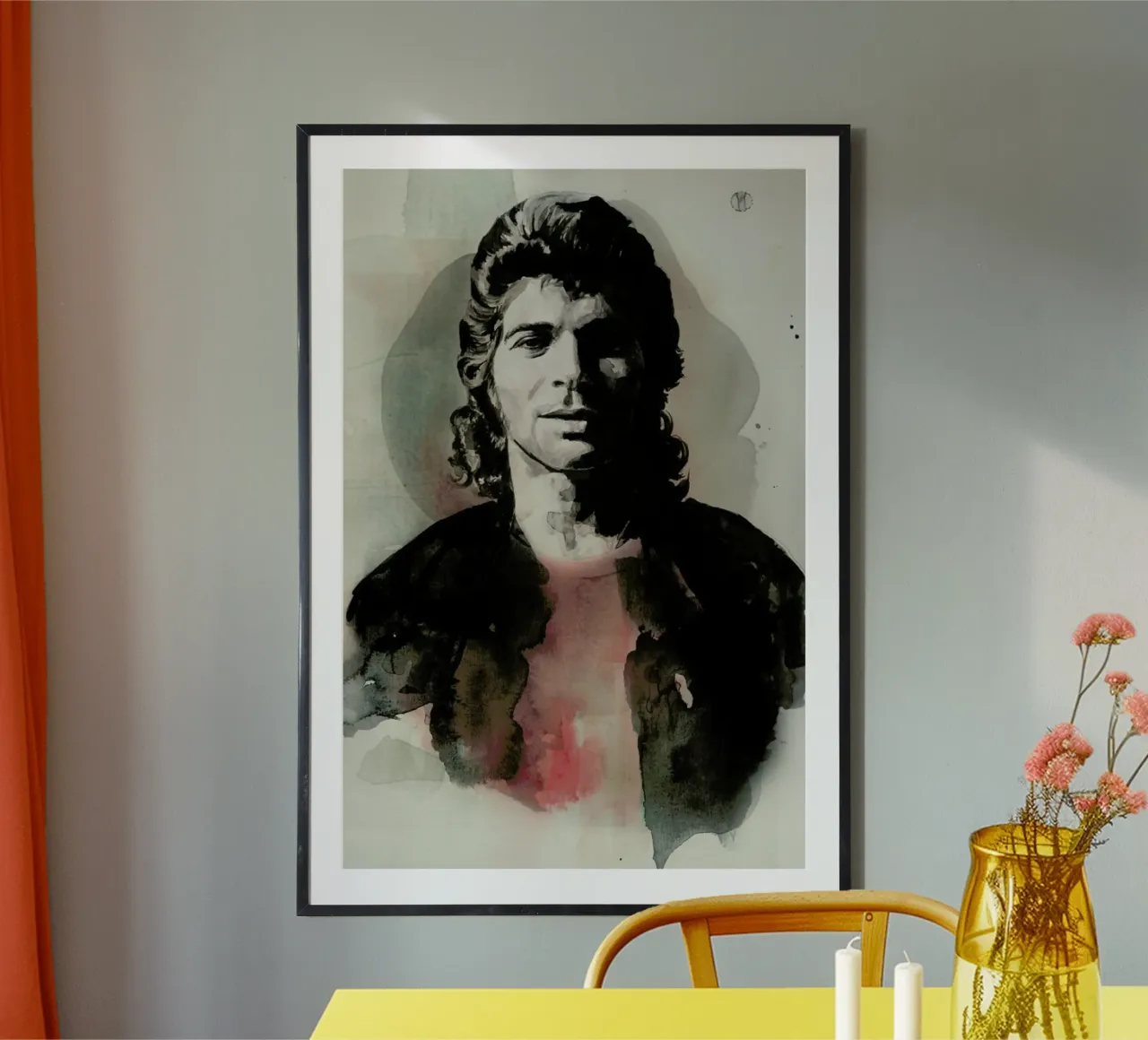 Camaron de la Isla poster con telaio in plastica da David Diehl