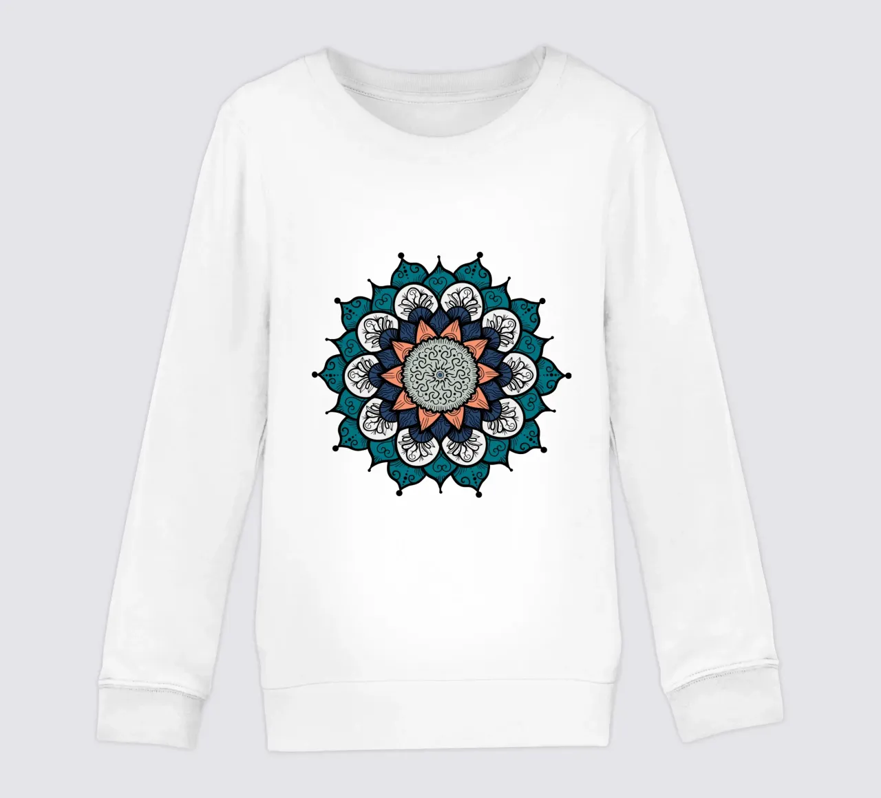 Mandala colorato felpa bambino da Spiritual Touch