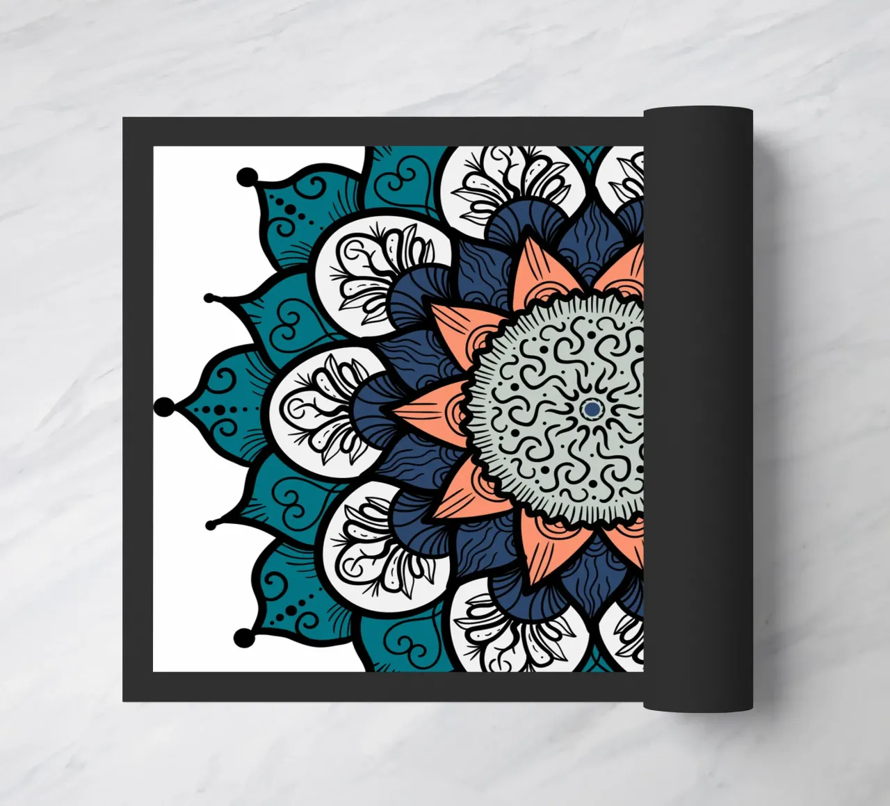 Mandala colorato zerbino da Spiritual Touch