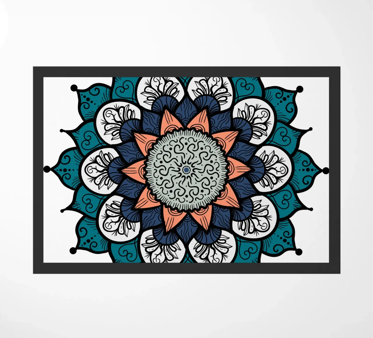 Mandala colorato zerbino da Spiritual Touch