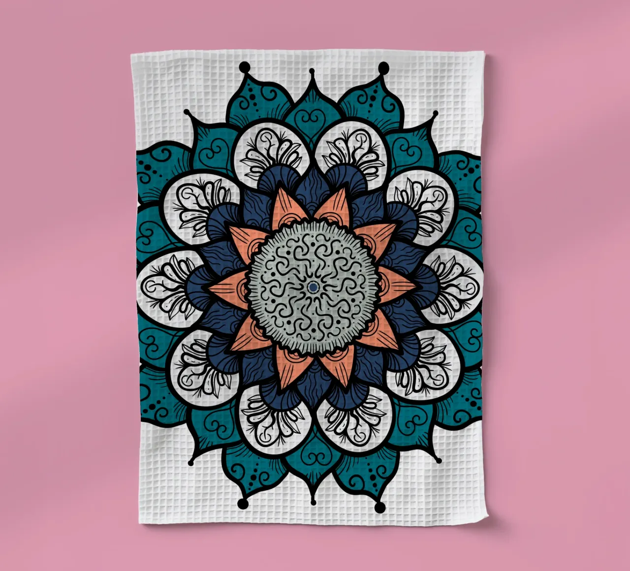 Mandala colorato canovaccio da cucina da Spiritual Touch