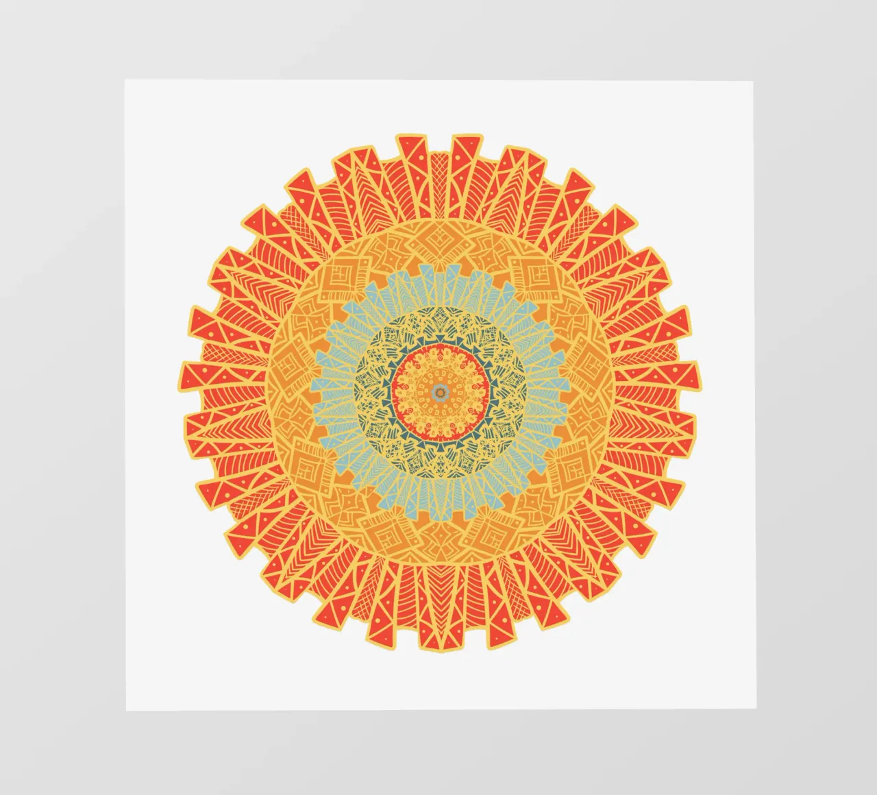 Mandala colorato pellicola backlit da Spiritual Touch