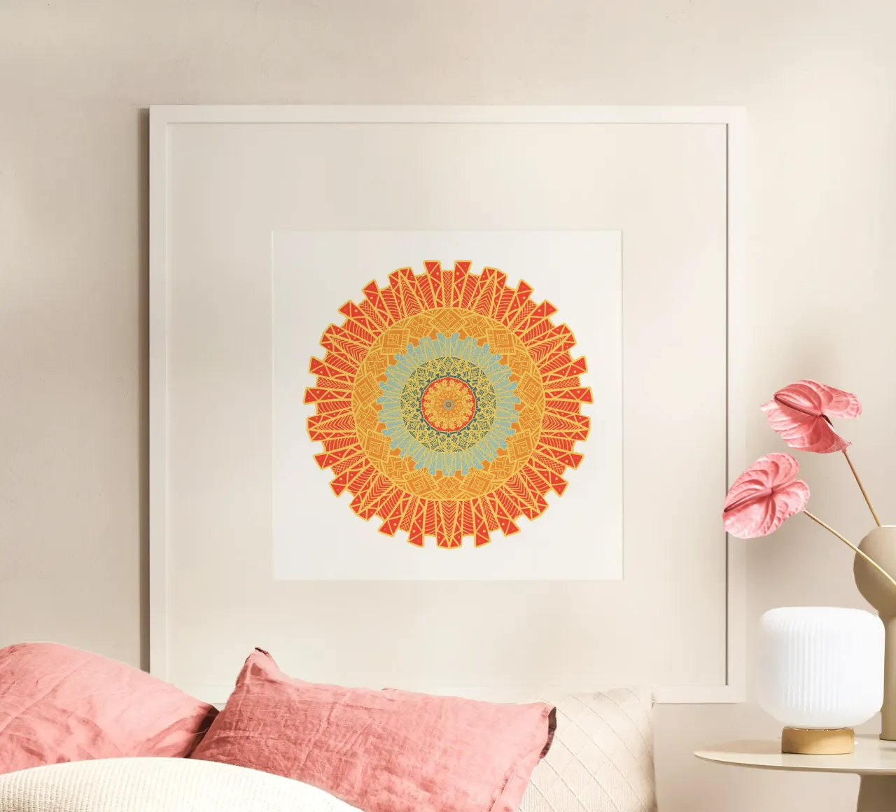 Mandala colorato poster da Spiritual Touch