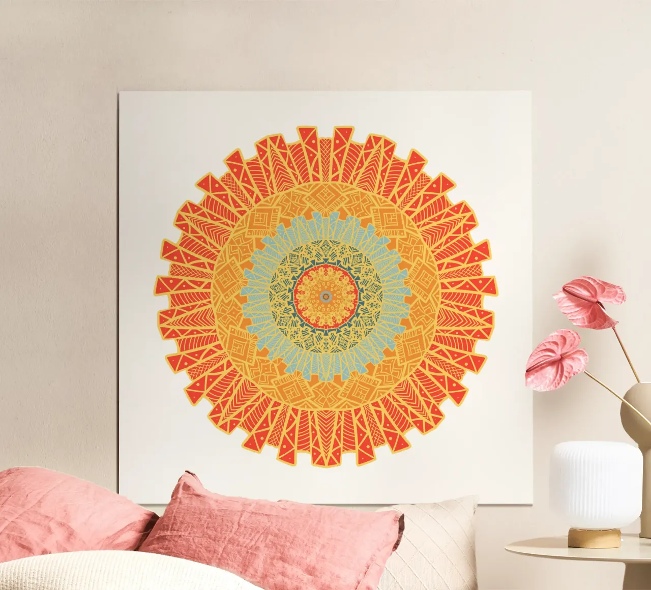 Mandala colorato poster da Spiritual Touch