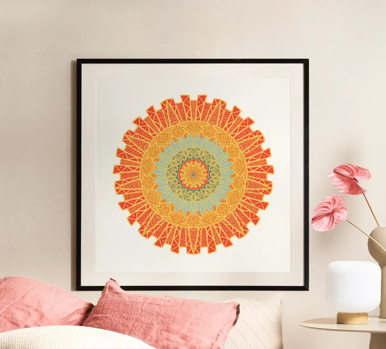 Mandala colorato poster da Spiritual Touch