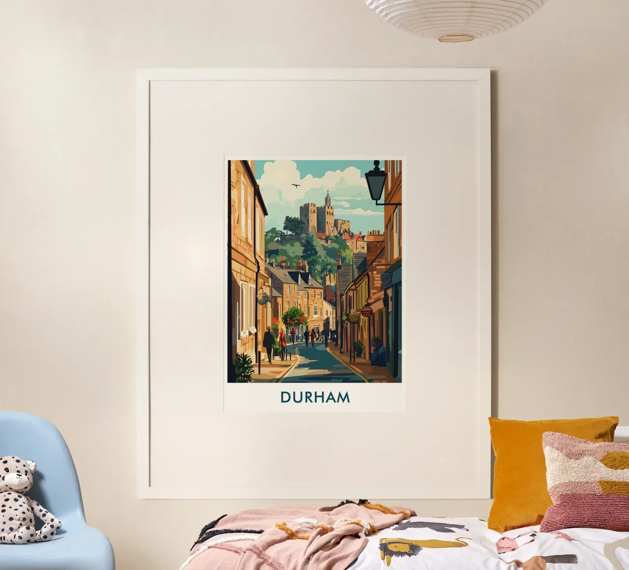 Durham City in England poster da Travelstudio