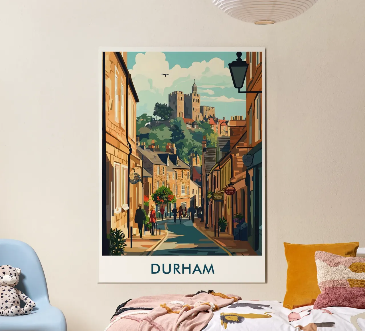 Durham City in England poster da Travelstudio