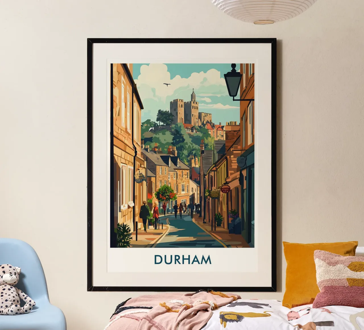 Durham City in England poster da Travelstudio