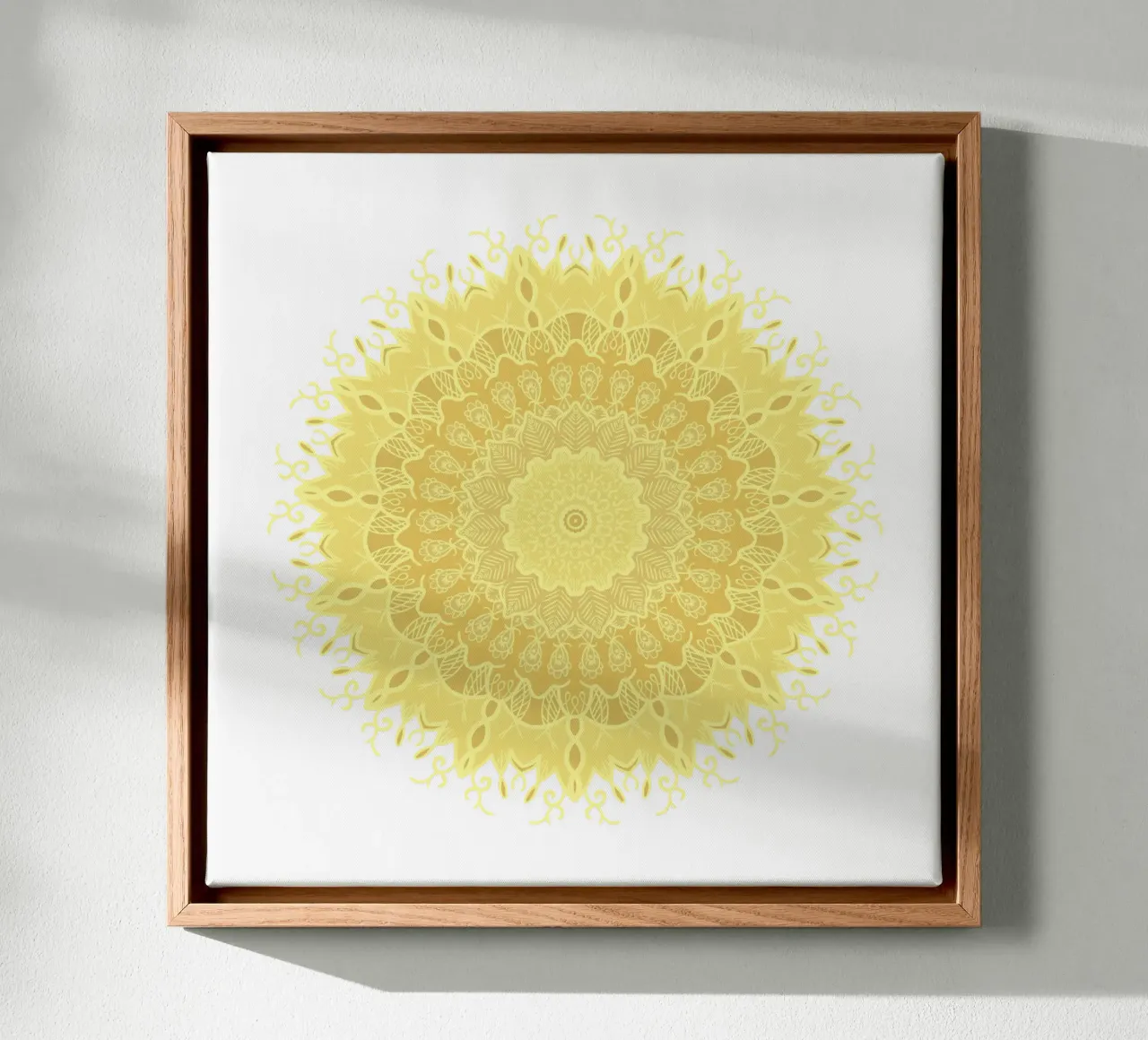 Mandala colorato tela con Cornice a cassetta da Spiritual Touch