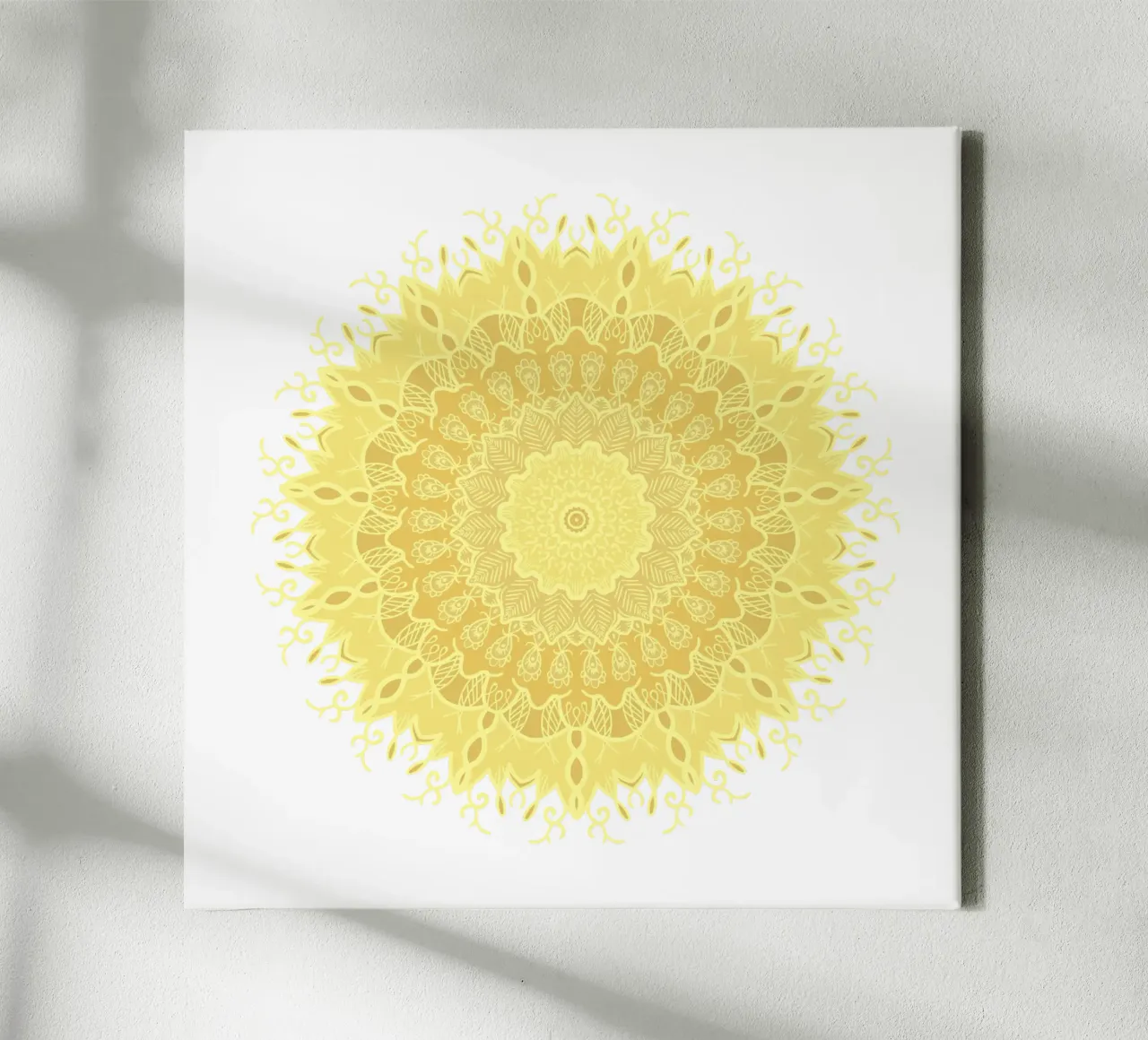 Mandala colorato tela con Cornice a cassetta da Spiritual Touch