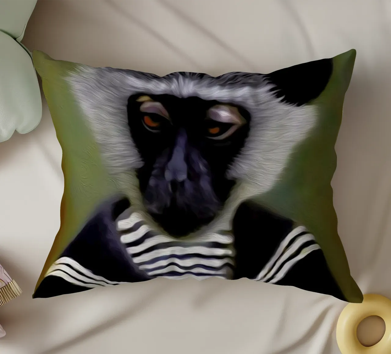 The Sad Monkey cuscino da Tein Lucasson
