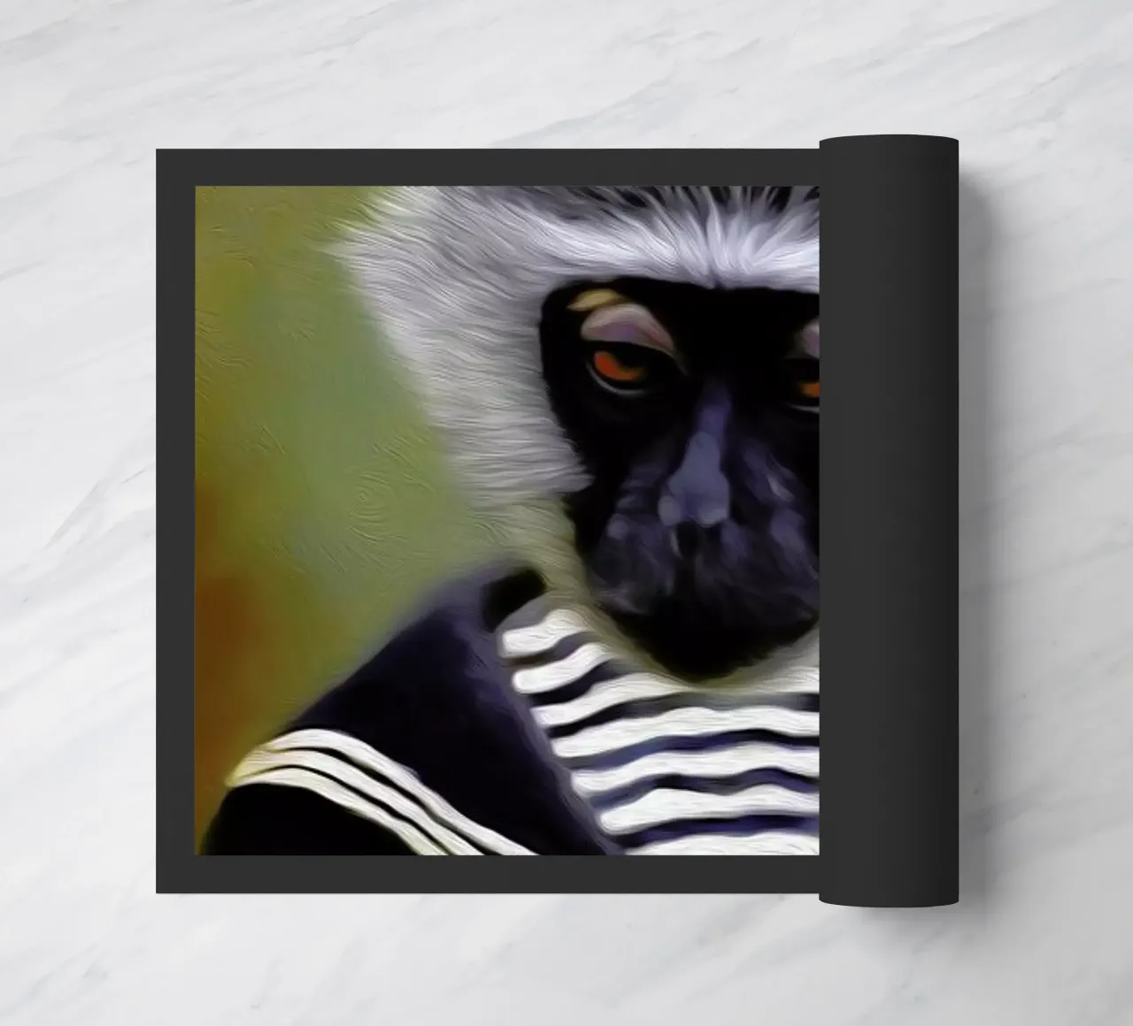 The Sad Monkey doormat by Tein Lucasson