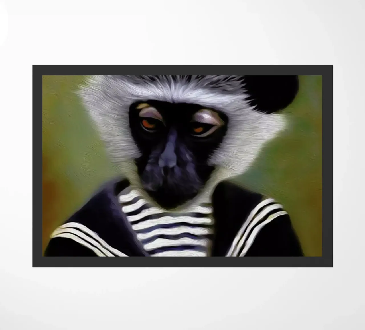 The Sad Monkey doormat by Tein Lucasson