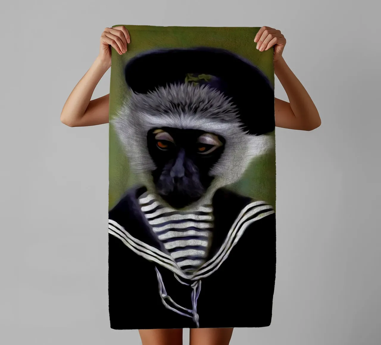 The Sad Monkey asciugamano da bagno da Tein Lucasson