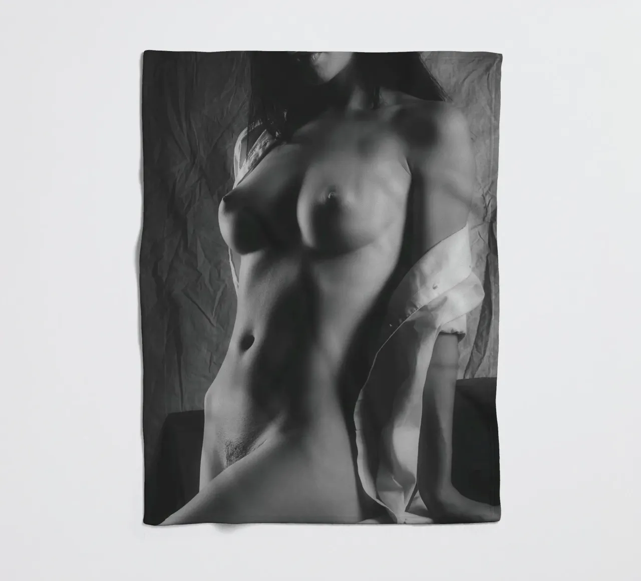Ella Seated fleece blanket by Dave Hare Photography