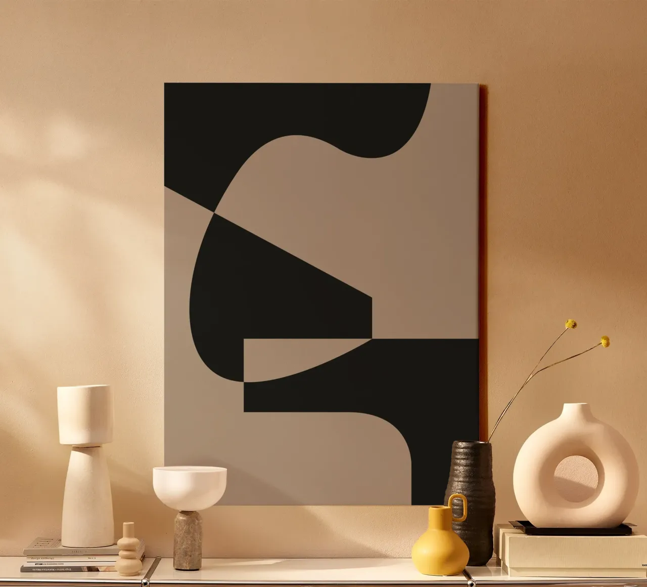 Pure Forms No 02 Leinwand mit Schattenfugenrahmen von treechild