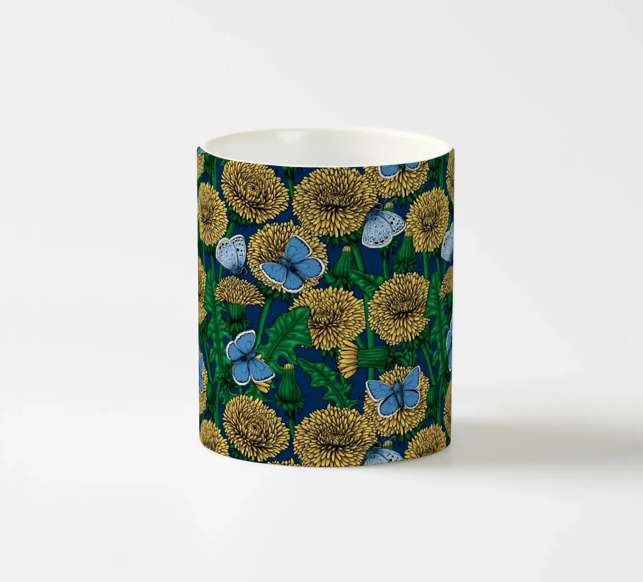 Dandelion medow ceramic mug by Painted Nature