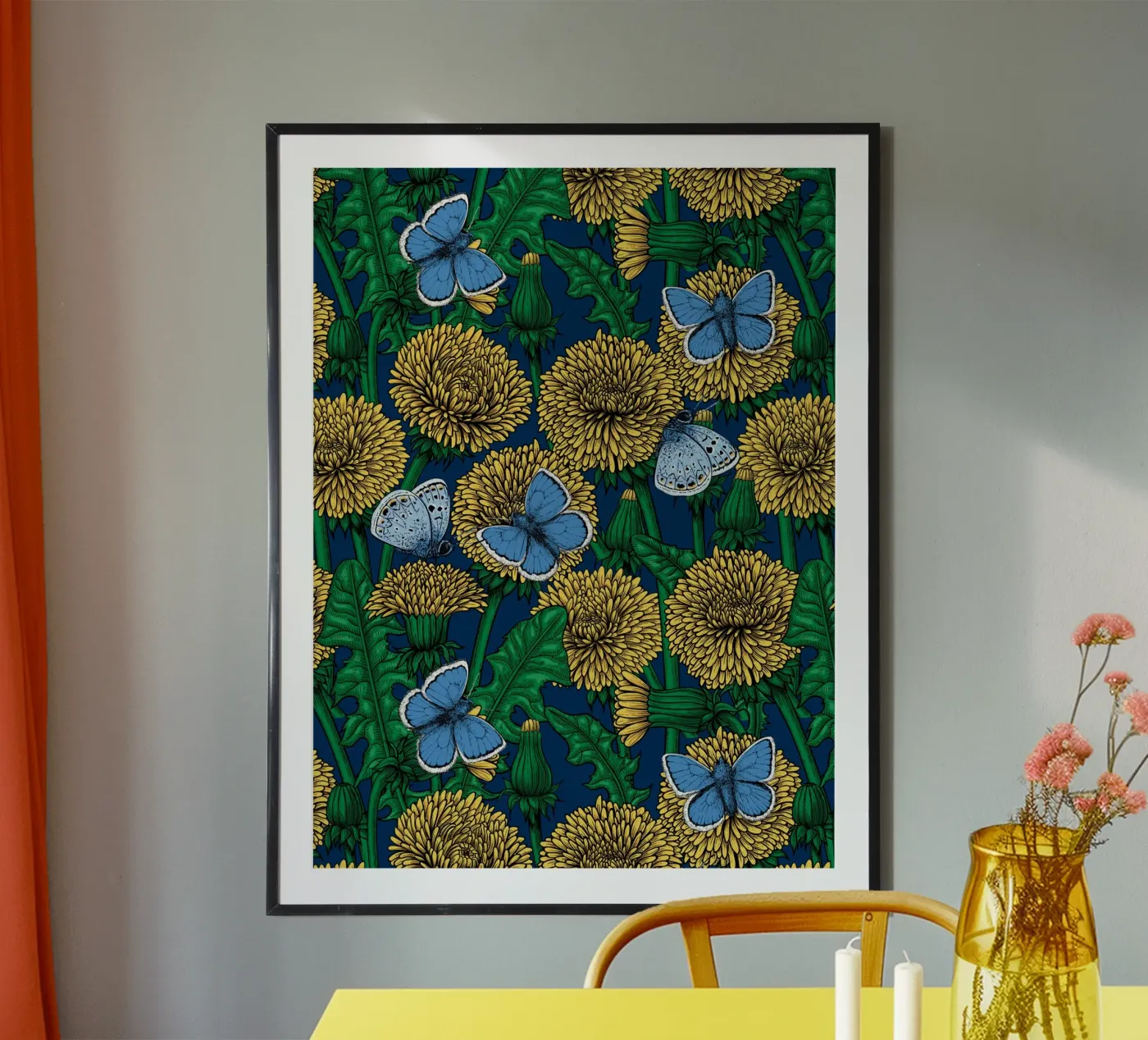 Dandelion medow poster da Painted Nature