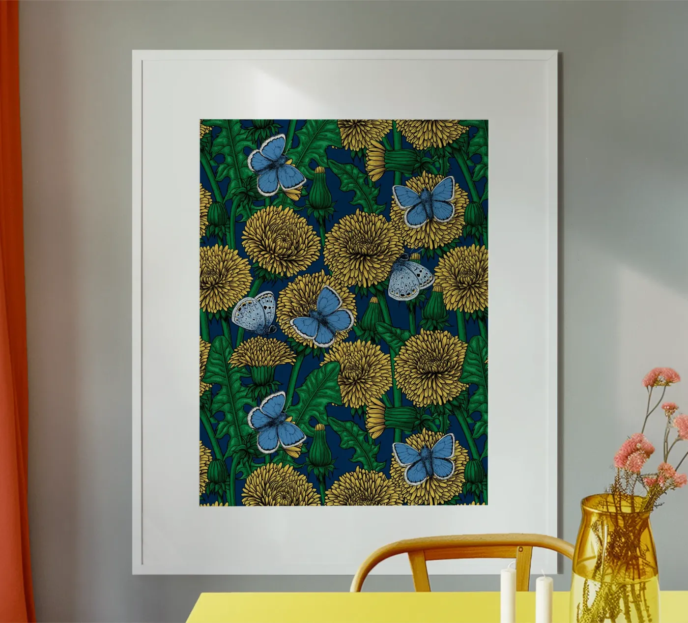 Dandelion medow poster da Painted Nature