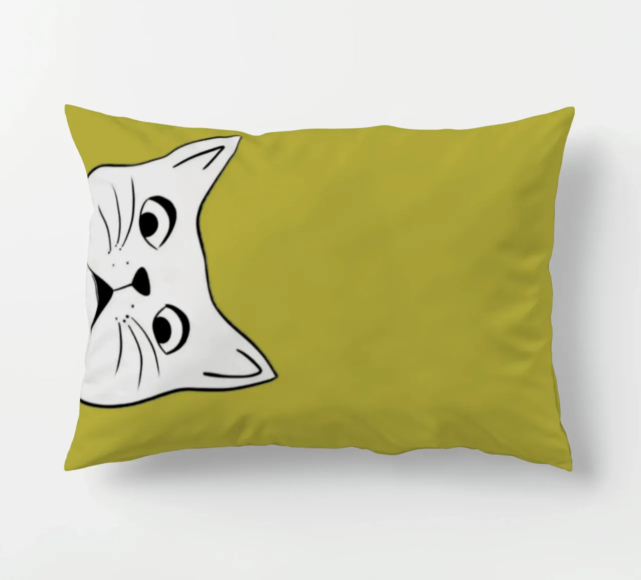 Gatto bianco Ii cuscino da catsforyou