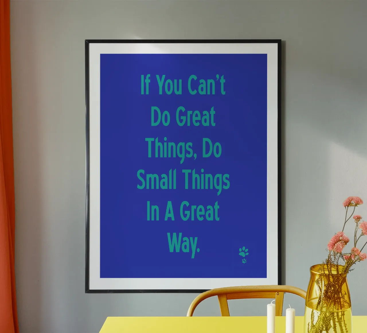 If You Can'T Do Great Things Small, Do Small Things In A Gre hahnemühle by catsforyou