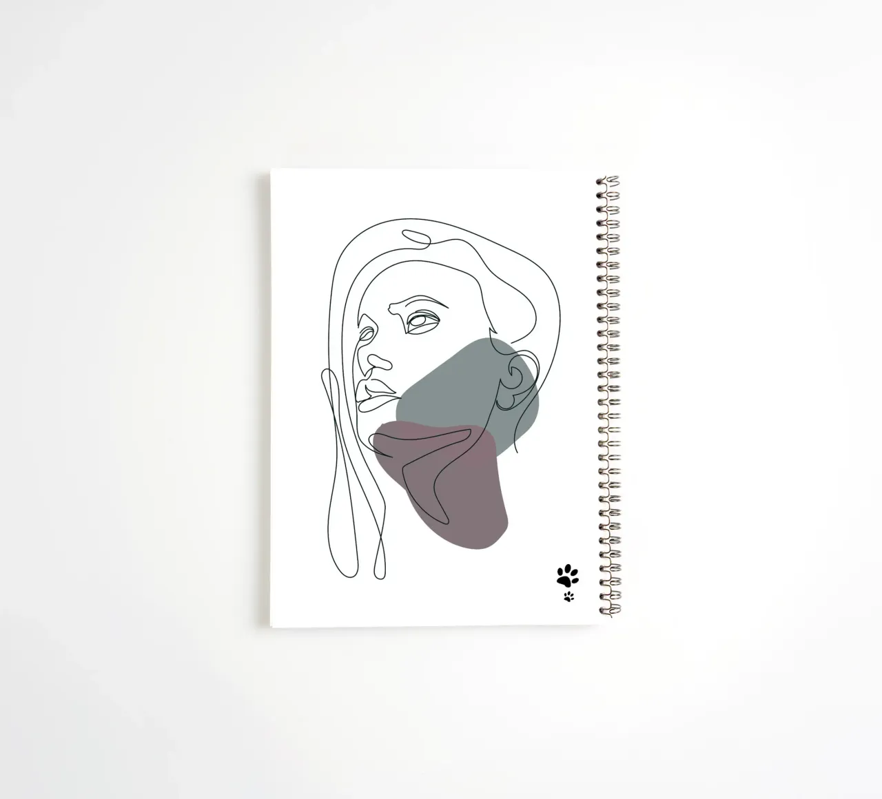 Porträt einer Frau Ringbuch von catsforyou