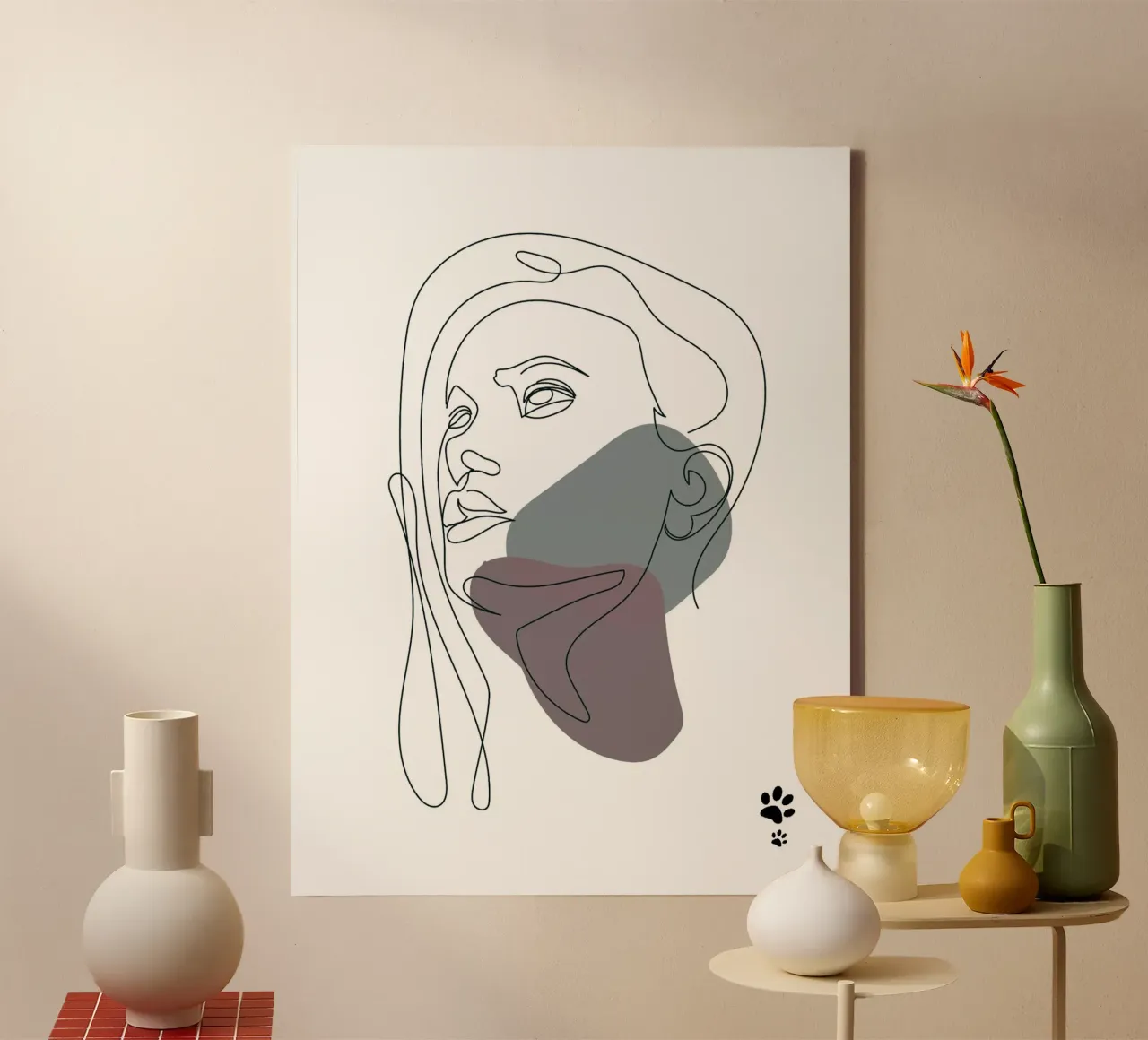 Portrait Of A Woman canvas by catsforyou