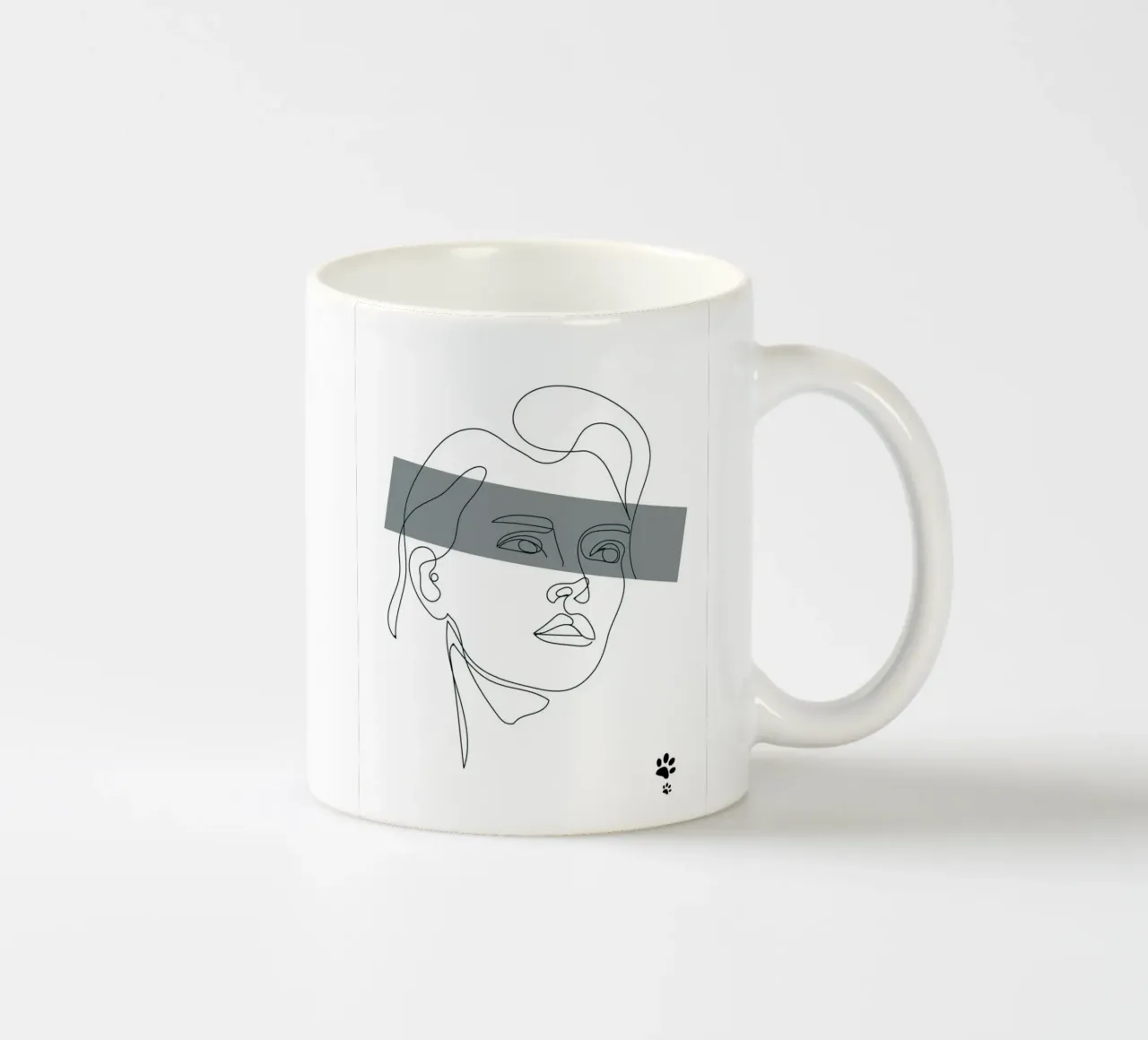Ritratto di donna tazza in ceramica da catsforyou