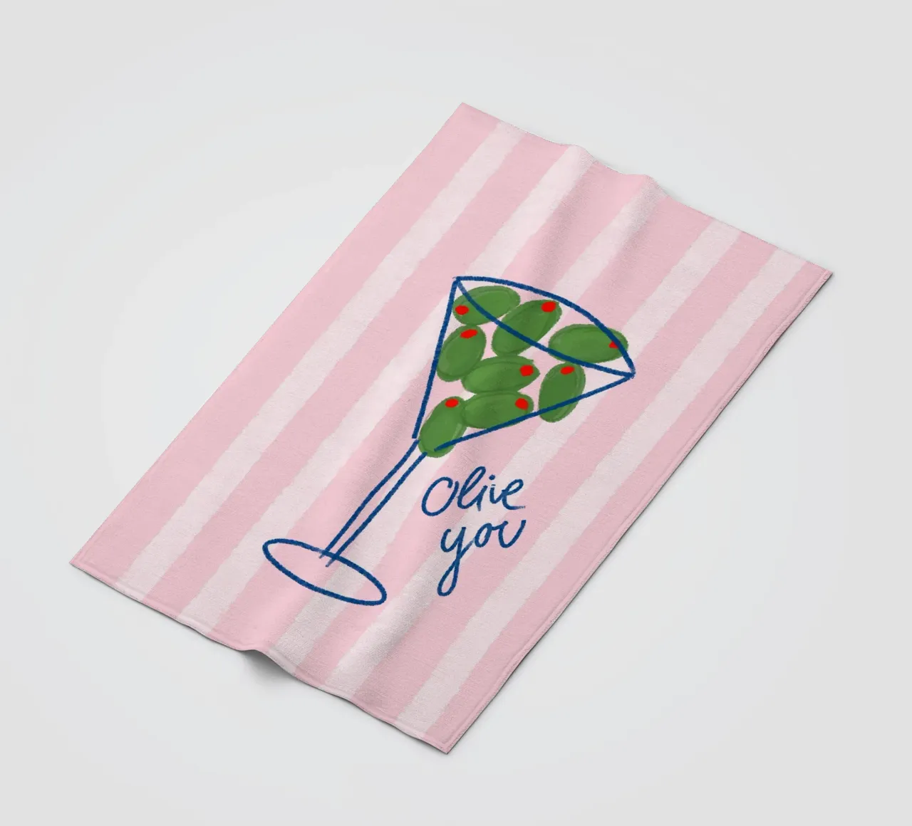 olive you coperta in pile da designlenamarie