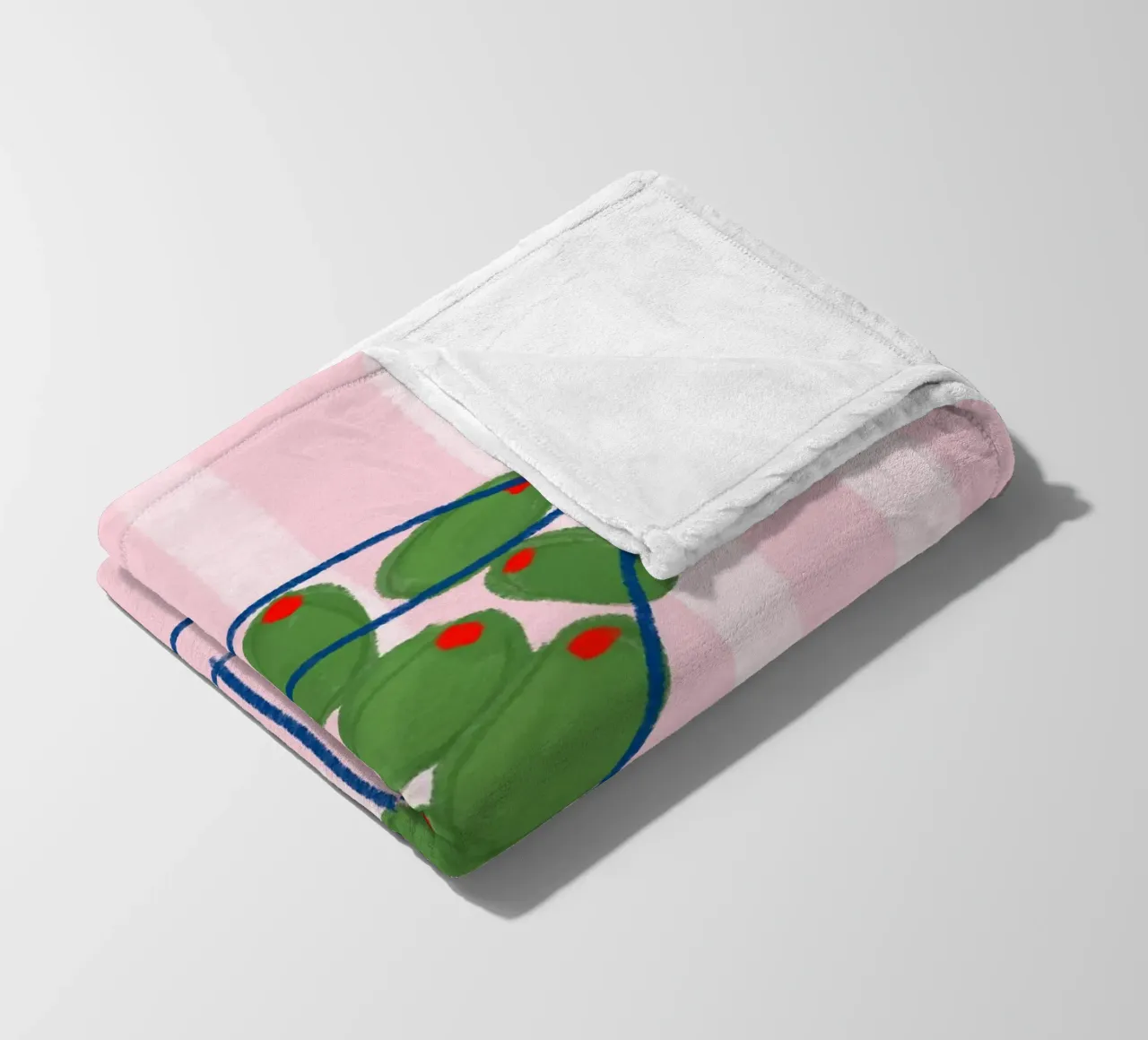 olive you coperta in pile da designlenamarie
