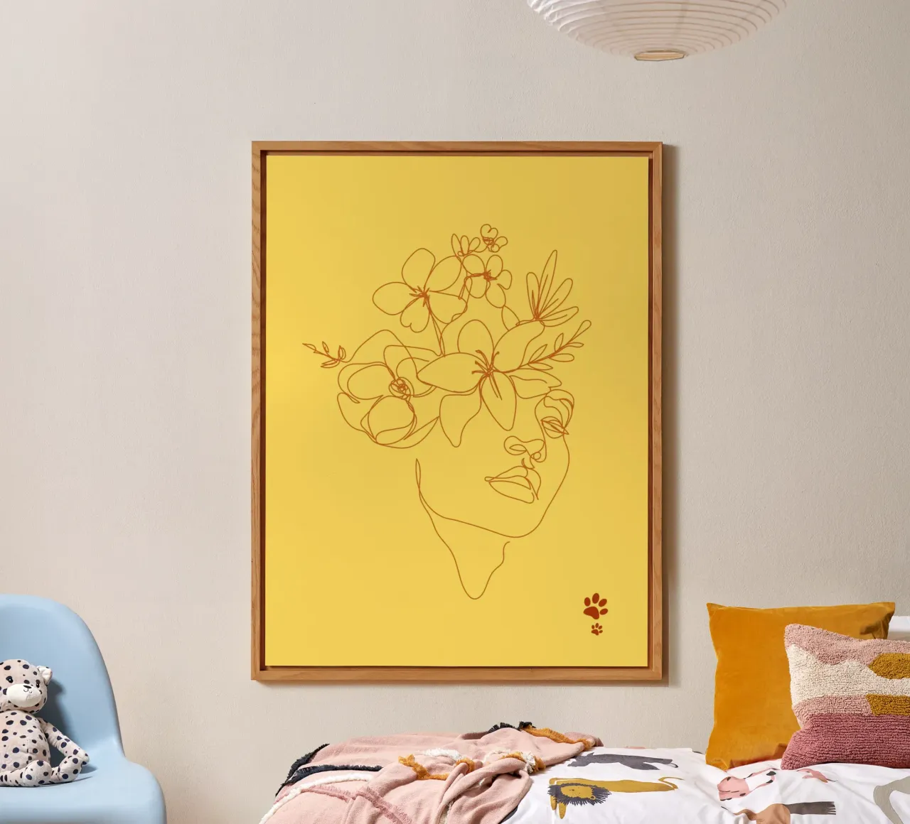 Fiori in testa alluminio dibond da catsforyou