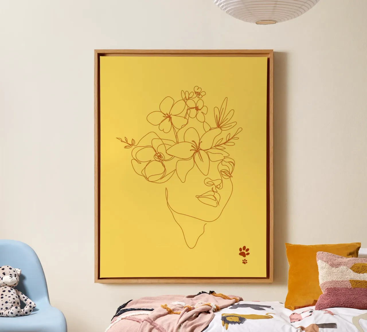 Fiori in testa tela da catsforyou
