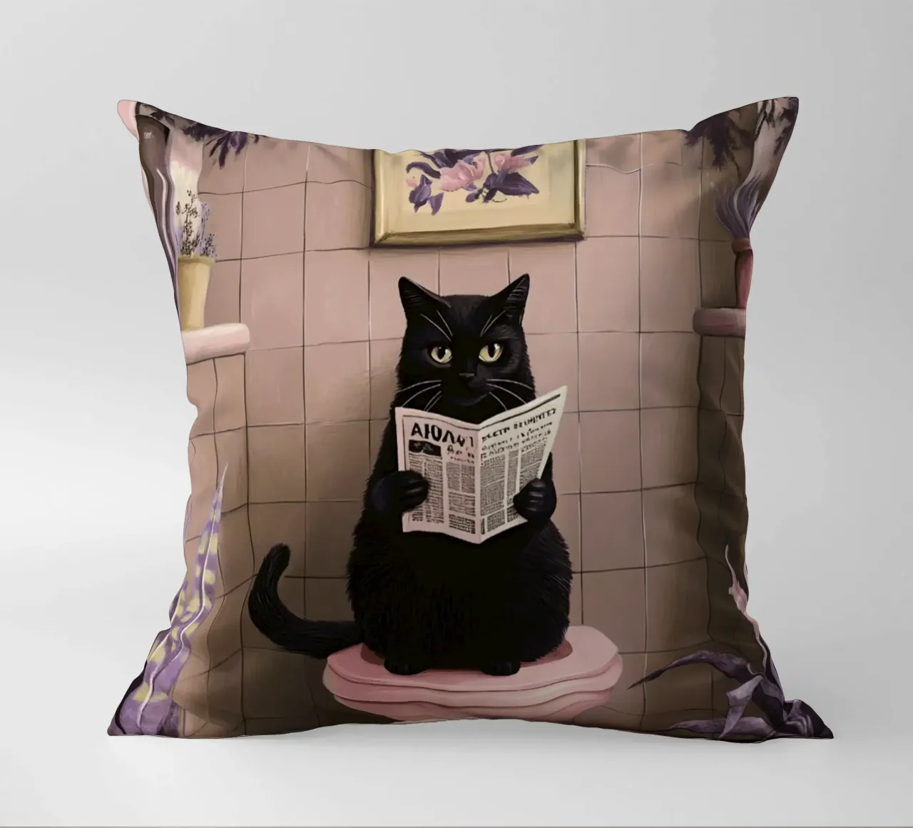 Gatto sul water cuscino da catsforyou
