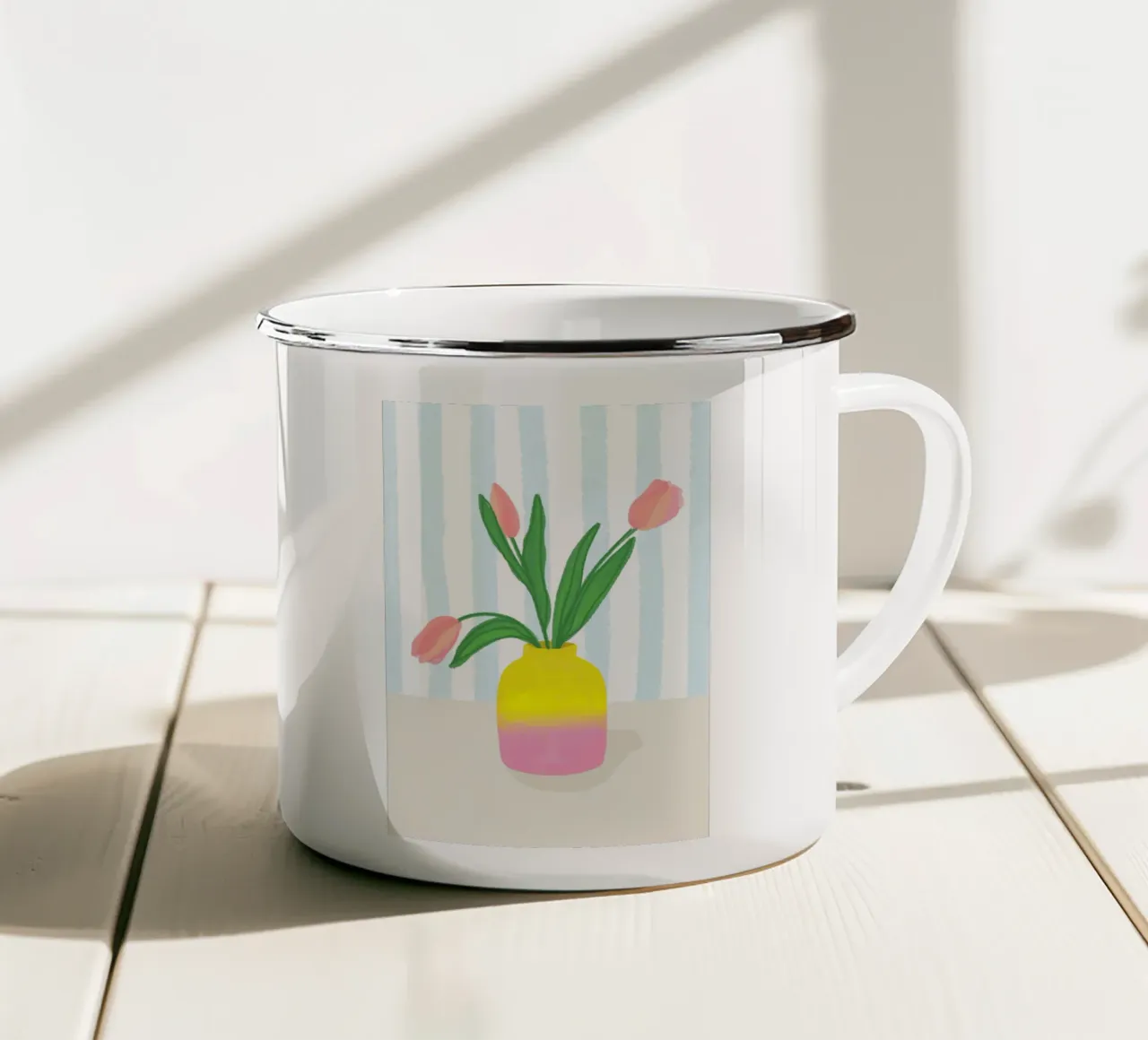 Spring is coming tazza in smalto da designlenamarie