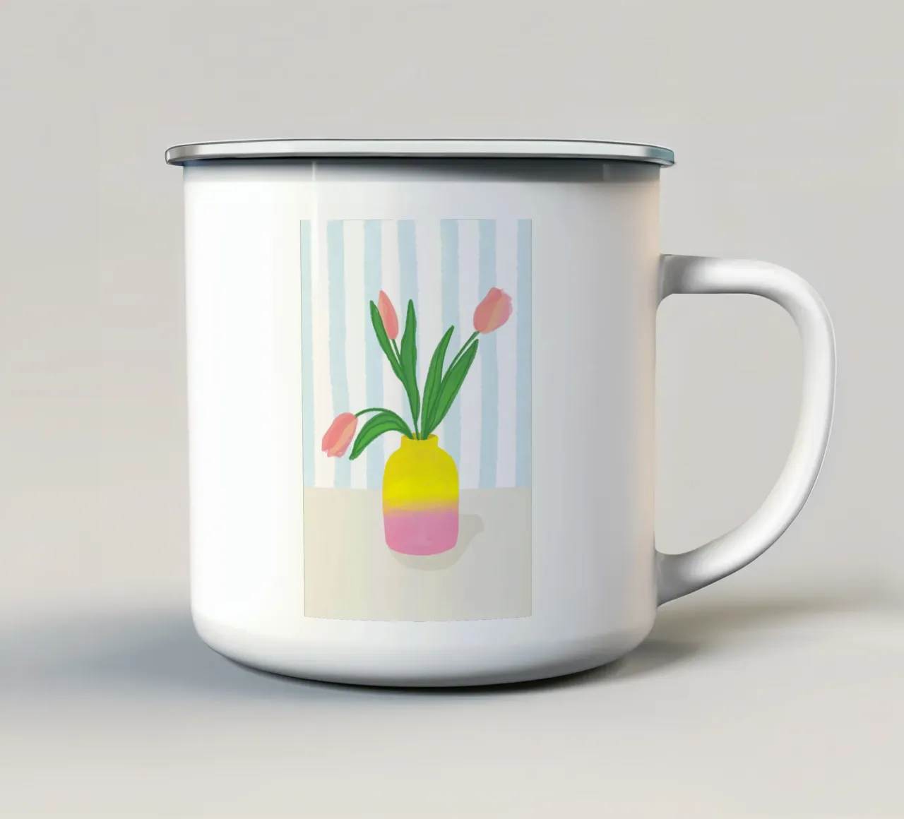 Spring is coming tazza in smalto da designlenamarie